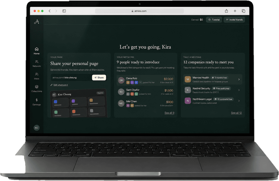 The Atrios home, open in a browser